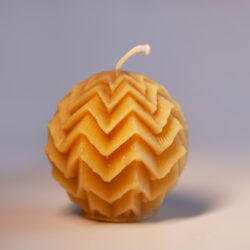 Beeswax Candles - caster ball shape